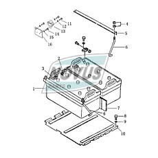 57403.970 16Y-07-20000 Панель аккумулятора нижняя