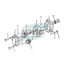 59073.970 16Y-75-24200 Крышка насоса задняя
