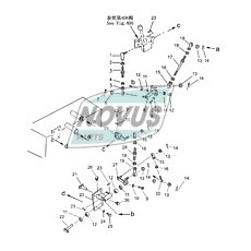 59454.970 16Y-86C-04000 Рычаг (при наличии прямого наклоняемого отвала)