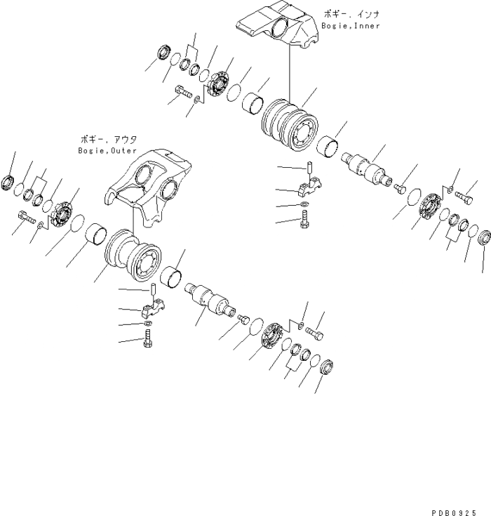 Каток опорный двубортный 17A-30-00180